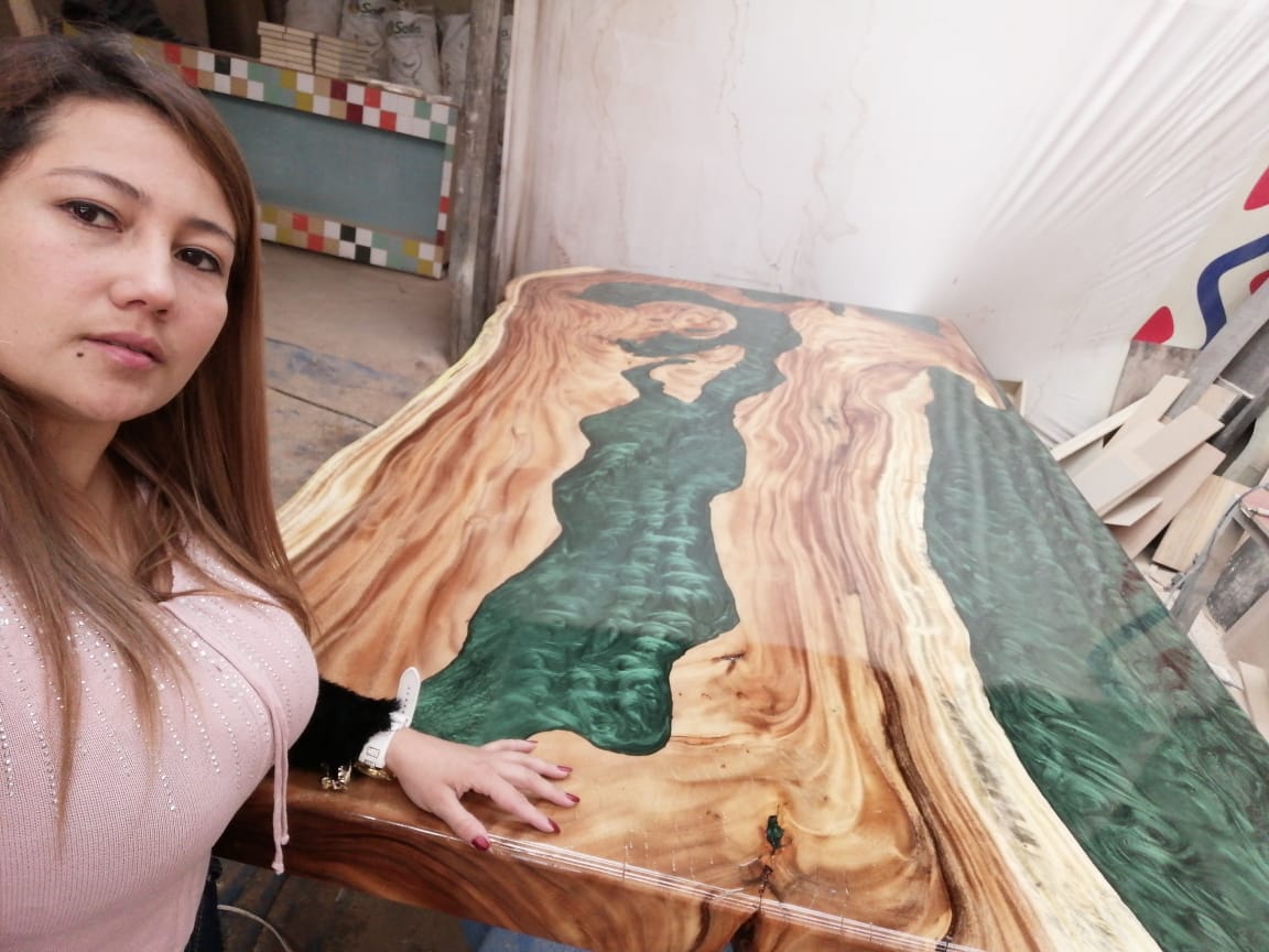resina con madera