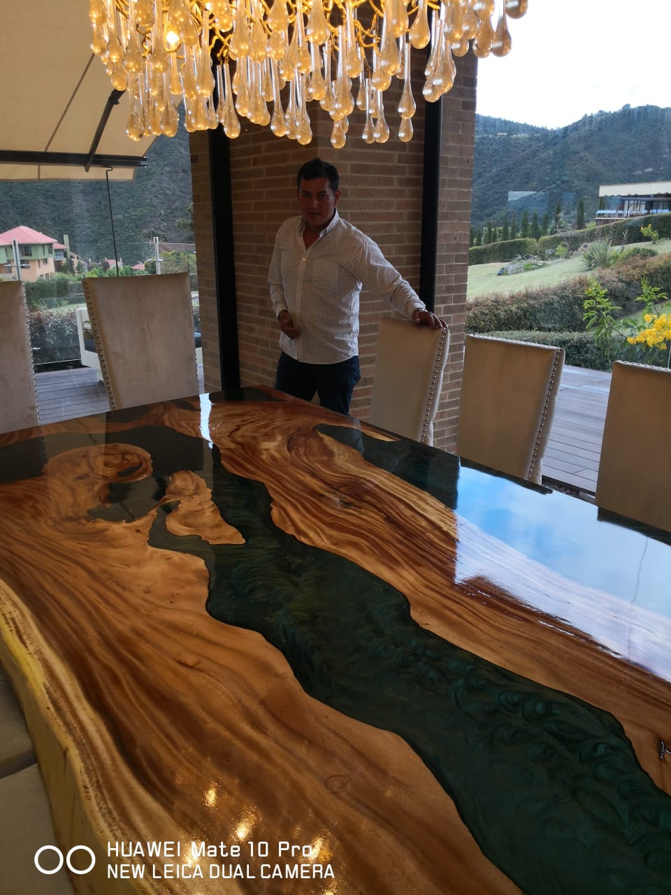 mesas rusticas de madera maciza para comedor - muebles